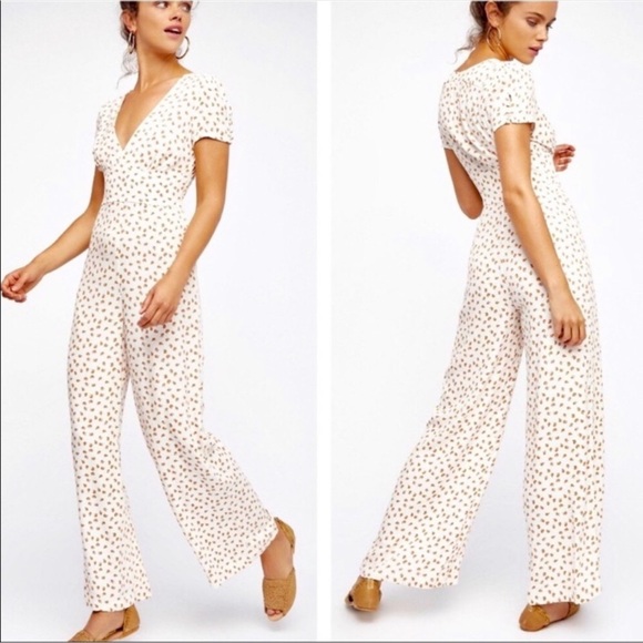 Free People Pants - Free People Mia Peaches Jumpsuit Size 2